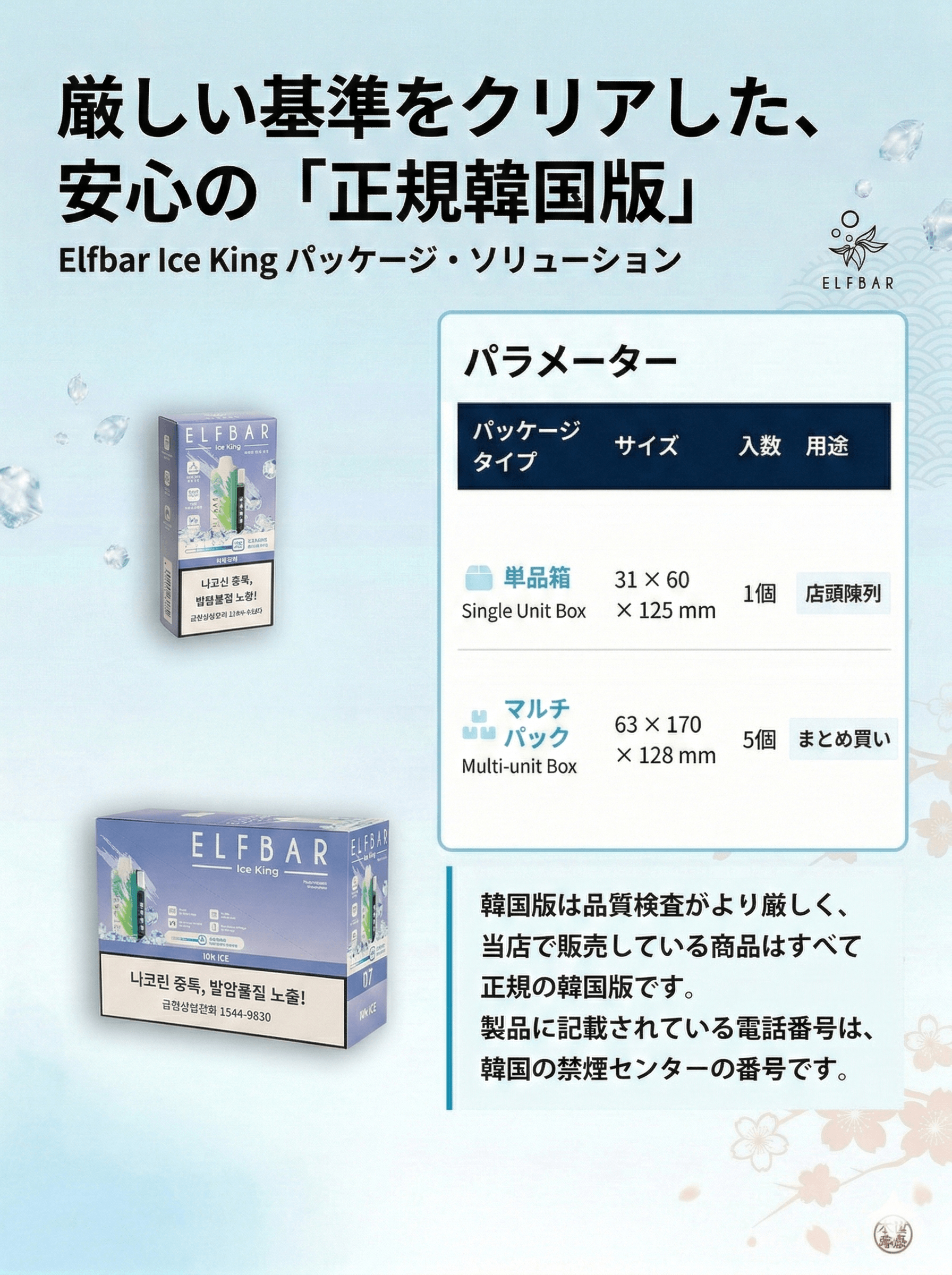 Elfbar Japan | イオンアイス Ion Ice｜ELFBAR Ice King 25000口 使い捨てVAPE 正規品通販